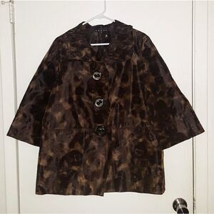 Penta Animal Print Dressy Jacket Size 12